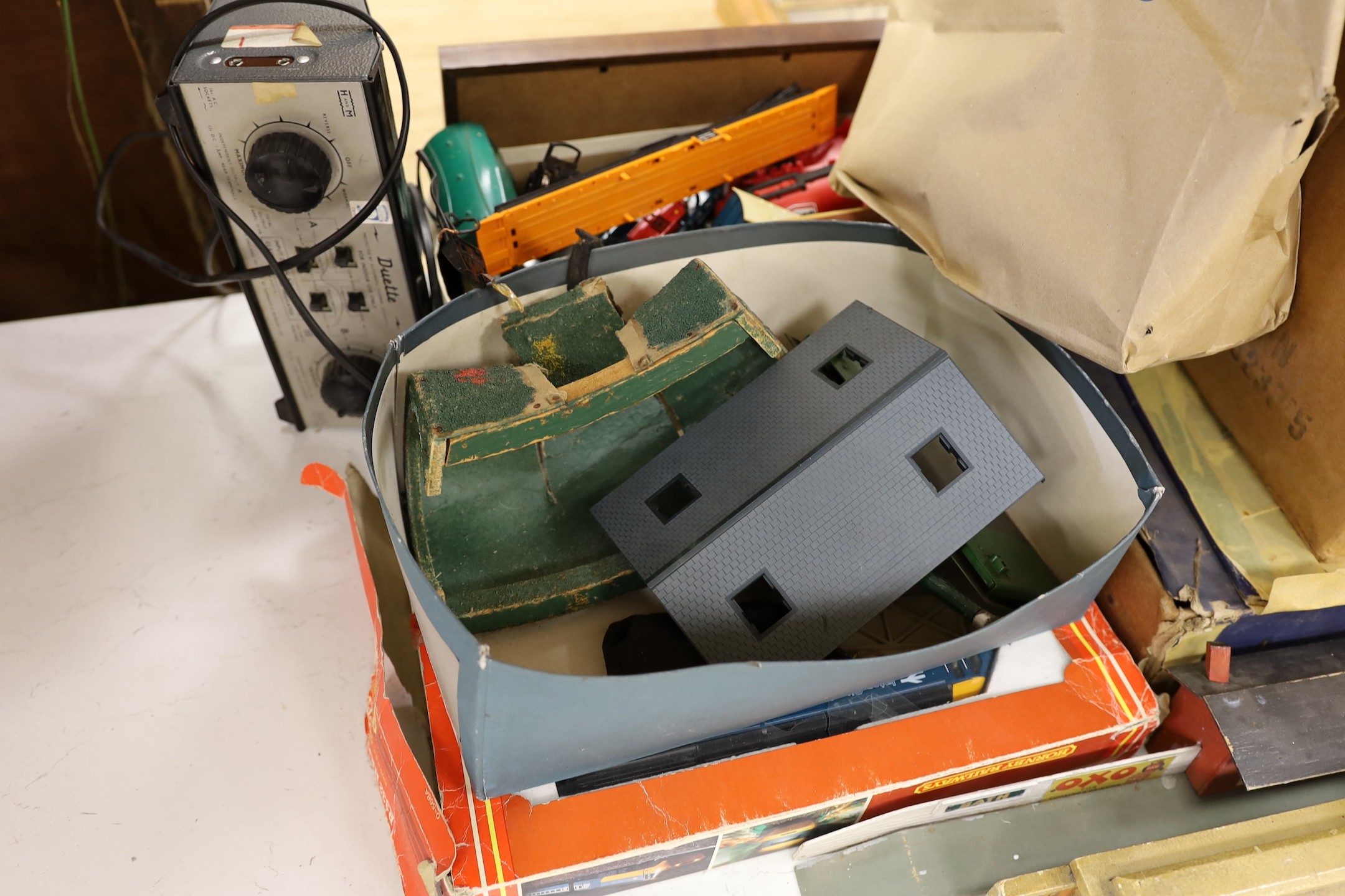 Hornby and other trains, and Subbuteo including boxed teams